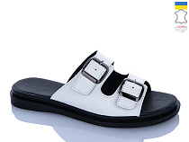 Шлепанцы Sali 191 білий чор-п. в магазине Фонтан Обуви