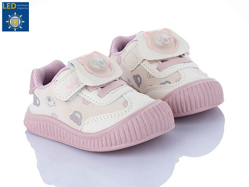 Кроссовки Comfort-Baby 1858 бежевий (16-20) LED в магазине Фонтан Обуви