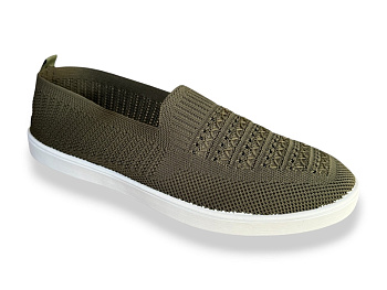 Слипоны Rai Shoes F06-004 т.зелений в магазине Фонтан Обуви