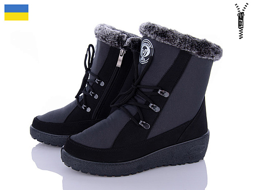 Дутики Львов База Verta Т3 чорний в магазине Фонтан Обуви