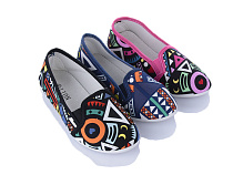 Слипоны Viktoria 318-2 mix в магазине Фонтан Обуви