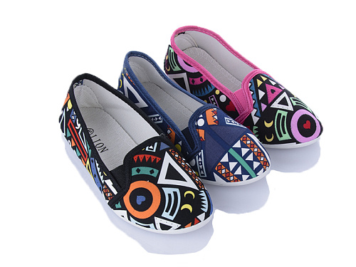 Слипоны Viktoria 318-2 mix в магазине Фонтан Обуви