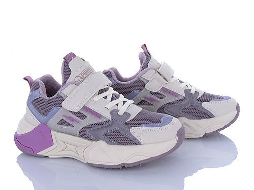 Кроссовки Clibee G1836 beige-purple в магазине Фонтан Обуви