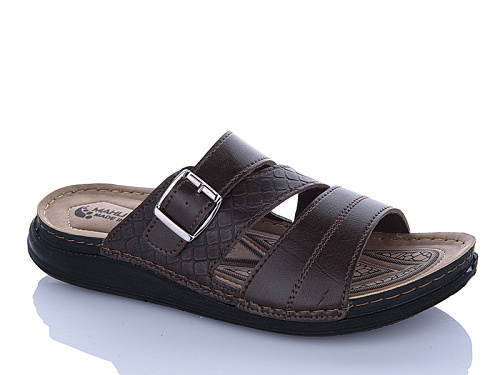 Шлепанцы Oskar 01-17 коричневий в магазине Фонтан Обуви