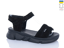 Босоножки Sali 1708-1 чорний з чор-п. в магазине Фонтан Обуви