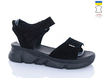 Босоножки Sali 1704-1 чорний з чор-п. в магазине Фонтан Обуви