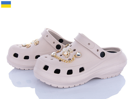 Кроксы Roks 1410-2-9 бежевий в магазине Фонтан Обуви