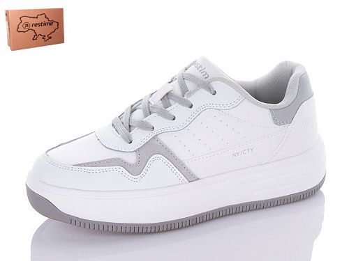 Кроссовки Restime AWO23302 white-grey в магазине Фонтан Обуви