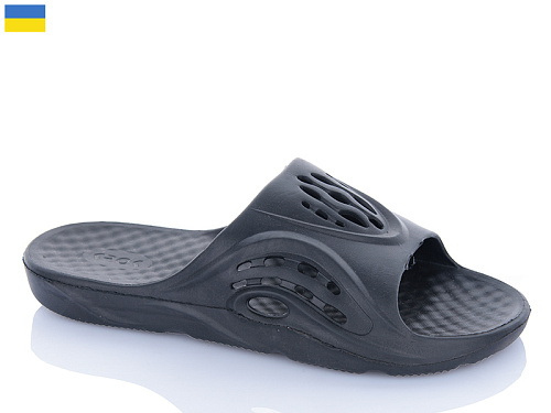 Шлепанцы Успіх Krok C73 чорний в магазине Фонтан Обуви