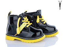 Ботинки Clibee ABC(P)708 black-yellow флис в магазине Фонтан Обуви