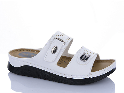 Шлепанцы Sali One 502 білий в магазине Фонтан Обуви