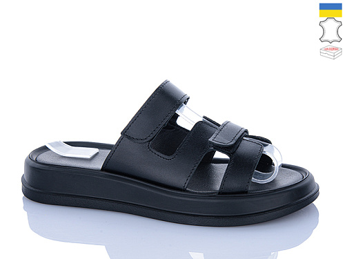 Шлепанцы Sali 9 чорний к чор-п. в магазине Фонтан Обуви
