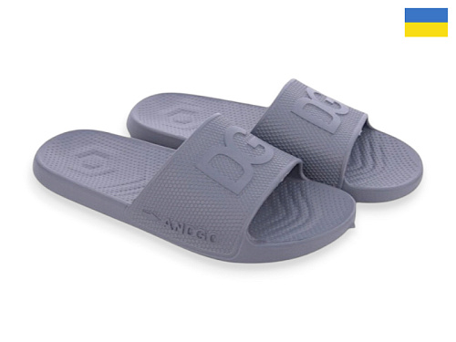 Шлепанцы Rai Shoes 131 сірий в магазине Фонтан Обуви