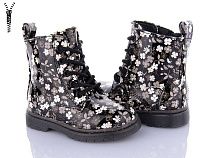 Ботинки Clibee KB540 black-white в магазине Фонтан Обуви