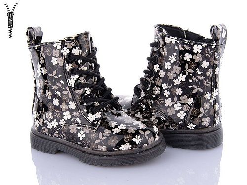 Ботинки Clibee KB540 black-white в магазине Фонтан Обуви