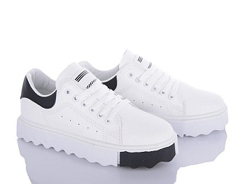 Кроссовки Violeta 169-19 white-black в магазине Фонтан Обуви