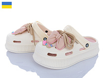 Кроксы Golden Lion 155-4-3 крем-пудра в магазине Фонтан Обуви