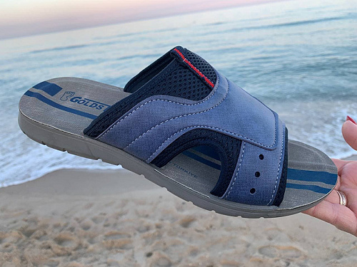 Шлепанцы Gurkem MG6133-1 blue в магазине Фонтан Обуви