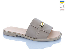 Шлепанцы Sali 18 капучино к беж-п. в магазине Фонтан Обуви