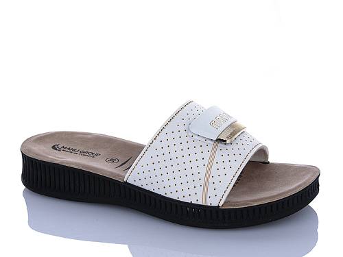 Шлепанцы Sali One 52-151 білий в магазине Фонтан Обуви