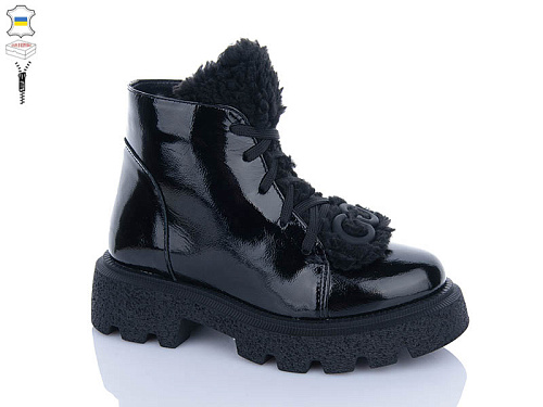 Ботинки Garti 7 чорний лак в магазине Фонтан Обуви