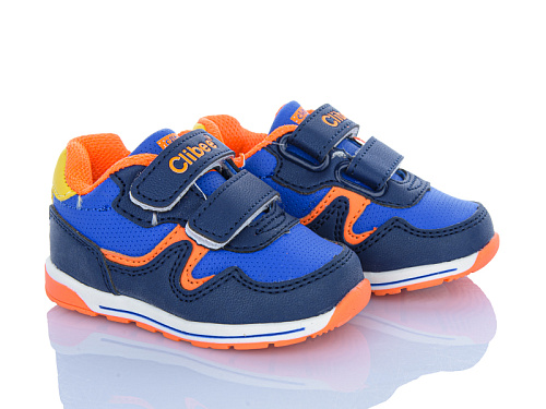 Кроссовки Apawwa F655 d.blue-orange в магазине Фонтан Обуви