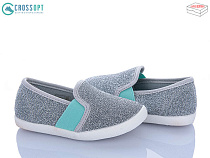 Слипоны Crossopt BE112 silver в магазине Фонтан Обуви