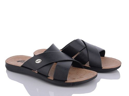 Шлепанцы Demur 2024-001-2 чорний в магазине Фонтан Обуви