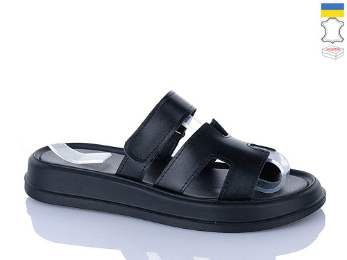 Шлепанцы Sali 1501-25 чорний к чор-п. в магазине Фонтан Обуви
