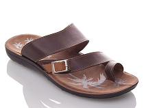 Шлепанцы Gurkem MKD3878 brown в магазине Фонтан Обуви