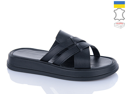 Шлепанцы Garti 4 чорний шк. в магазине Фонтан Обуви