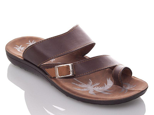 Шлепанцы Gurkem MKD3878 brown в магазине Фонтан Обуви