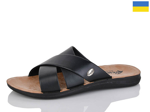 Шлепанцы Gurkem MK2026-3333-1 чорний в магазине Фонтан Обуви