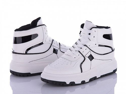 Ботинки Панда BK72 white-black в магазине Фонтан Обуви