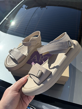 Босоножки 0136 беж шкіра в магазине Фонтан Обуви