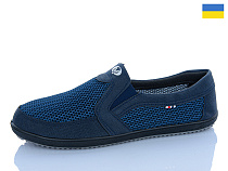 Слипоны M&L Alex13 BT11 синій в магазине Фонтан Обуви
