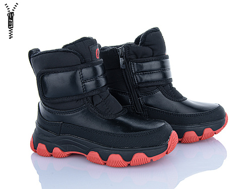 Ботинки Clibee H555-1 black-red в магазине Фонтан Обуви