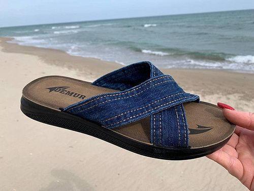 Шлепанцы Demur MKB6105 blue в магазине Фонтан Обуви