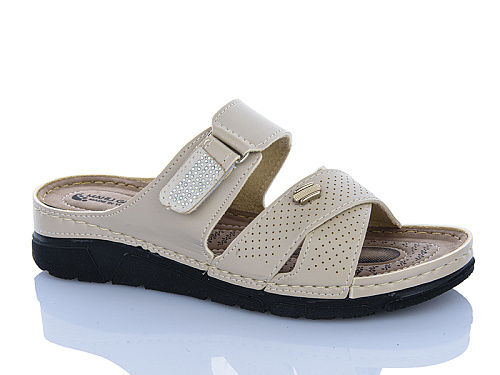 Шлепанцы Sali One 203-52 св.бежевий в магазине Фонтан Обуви