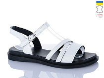 Босоножки Sali 1103-1 білий чор-п. в магазине Фонтан Обуви