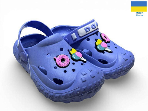 Кроксы Rai Shoes 333 волошка в магазине Фонтан Обуви