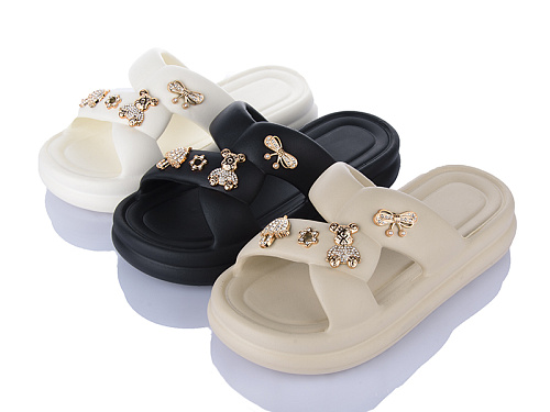 Шлепанцы Sanlin2 8855-3 mix в магазине Фонтан Обуви