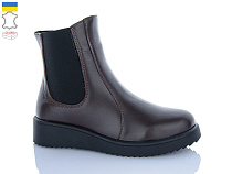 Ботинки Sali 88 коричневий к чор-п.зима в магазине Фонтан Обуви