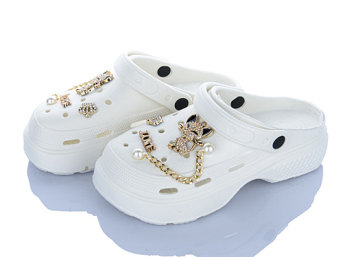 Кроксы Elmob W75 white в магазине Фонтан Обуви