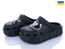 Кроксы Roks 152-451 чорний в магазине Фонтан Обуви