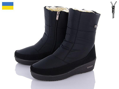 Дутики Paolla 3010 чорний в магазине Фонтан Обуви