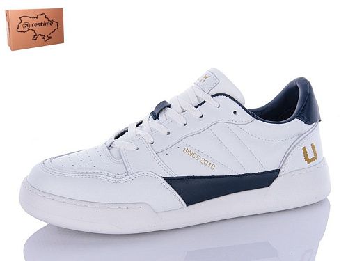 Кроссовки Restime FMB24088 white-navy в магазине Фонтан Обуви