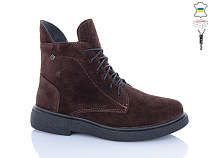 Ботинки Sali 25  коричневий з чор-п.демі в магазине Фонтан Обуви