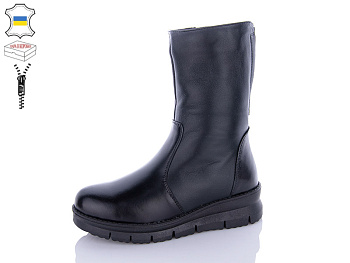 Ботинки Qq Shoes 916 чорний в магазине Фонтан Обуви
