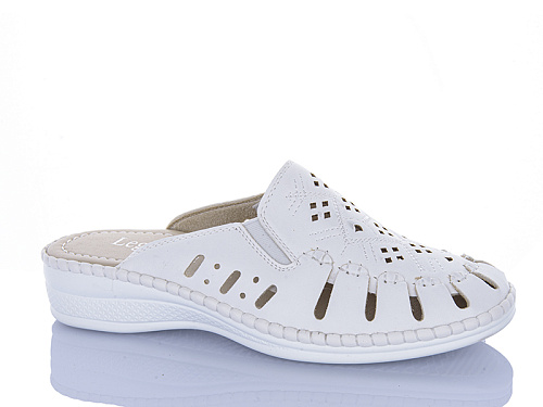 Шлепанцы Leguzaza 501-5 white в магазине Фонтан Обуви